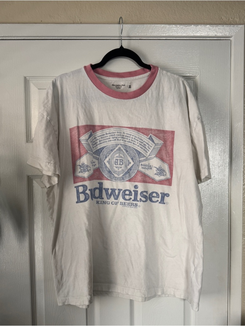 A&F Budweiser distressed tshirt XXL